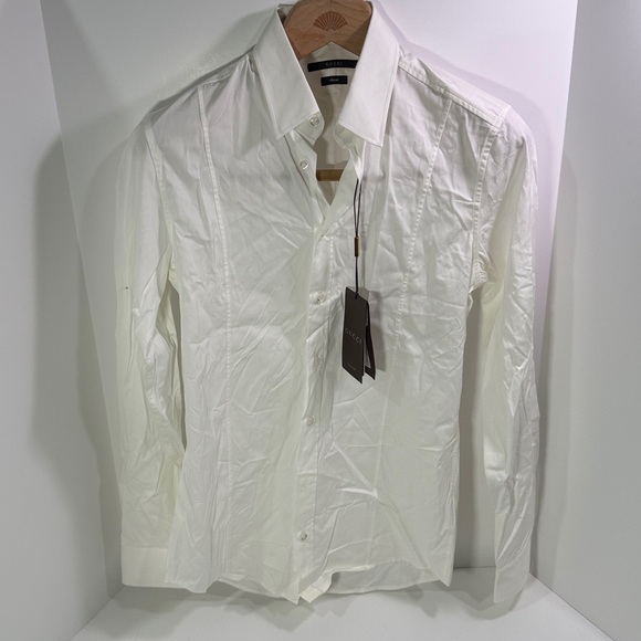Gucci White Button-Up Classic Fit Shirt - Picture 1 of 10